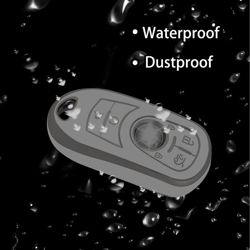 WORCAS Soft TPU Key Fob Cover Case Compatible with Buick