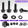 Taiss 400PCS Metric Flange Bolt Assortment kit,M6x1.0 Bolt, M8x1.25 Bolt,