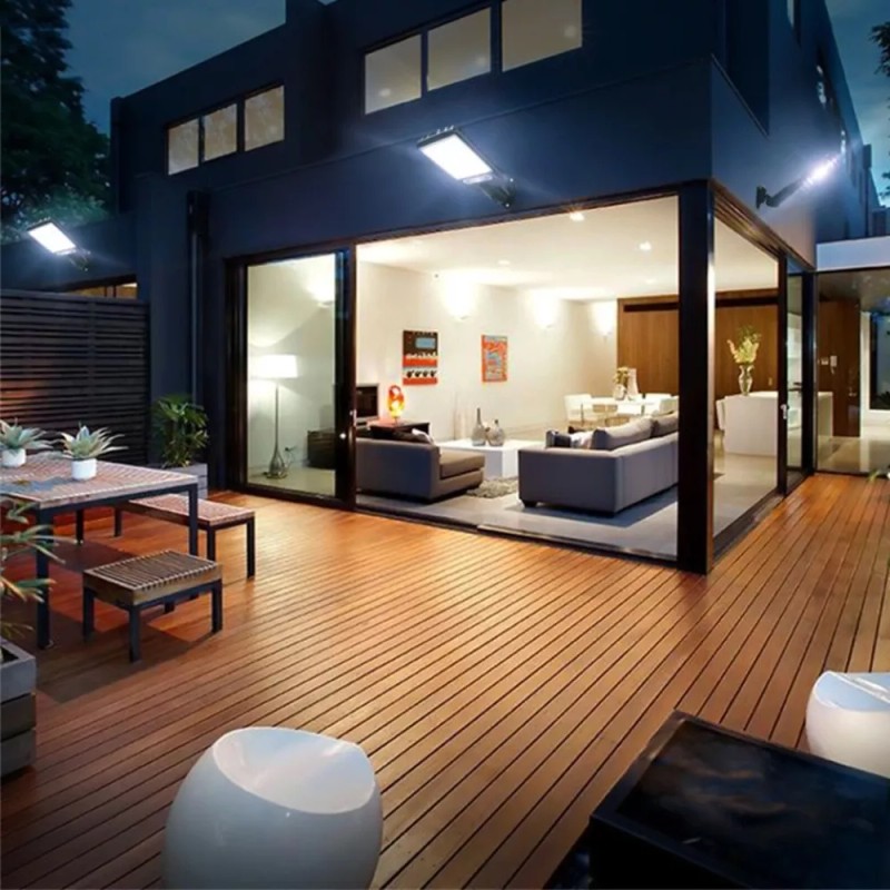 Maíz Lampara Solar Reflector Luz Led Jardin Exterior Pared Sensor