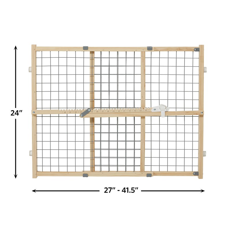 New World Wire Mesh Pet Safety Gate, Dog Gate Expands