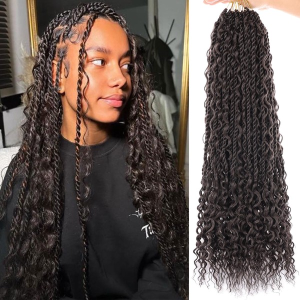 ZRQ 9 Packs Senegalese Twist Crochet Hair 24 Inch Pre