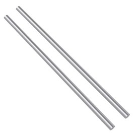 Swpeet 2Pcs 0.23Inch Aluminum Solid Round Rod Lathe Bar Stock Kit, Diameter 6mm Length 356mm, Perfect for Various Shaft, Miniature Axle, Model Plane, Model Ship, Model Cars