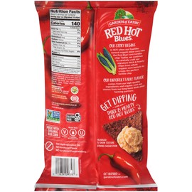 Garden of Eatin' Tortilla Chips, Red Hot Blues, Sea Salt, 5.5 oz. (Pack of 12)