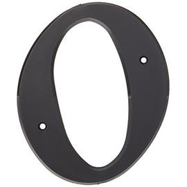 Hy-Ko 6" Plastic House Number, Modern Raised Numbers for Exterior House, Durable Convenient Marking for Home Address with Included Mounting Hardware for Simple Installation