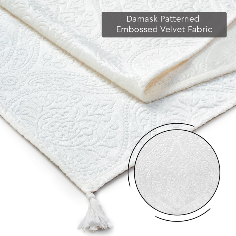 Encasa XO Dining Table Runner | Embossed Velvet | 32x240