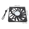140mm 4 Pin PWM Case Fan Ultra Thin 15mm 1100RPM