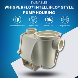 Swimables Pump Housing Compatible with Pentair Pool Pump 350015 | Works on Whisperflo and Intelliflo Pumps All HP's | Reinforced Pump Pot Housing | Made in USA