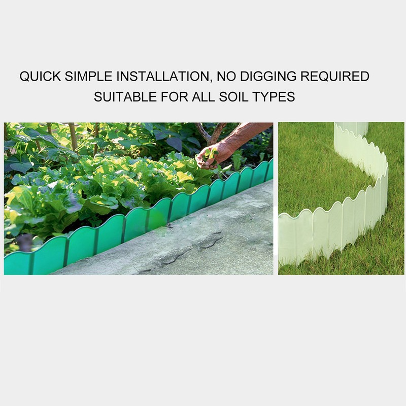 20PCS Interlocking Landscaping Edging Kit Weatherproof Garden Landscape Edging Border