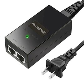PoE Injector, 48V Power Over Ethernet Adapter, 10/100Mbps IEEE802.3af/at Compliant for Most Polycom / Aastra/ Ubiquiti / Amcrest / Realink IP Camera and Phones