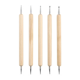 QWORK 10PCS Dotting Tools Set for Nail Art, Embossing Pattern