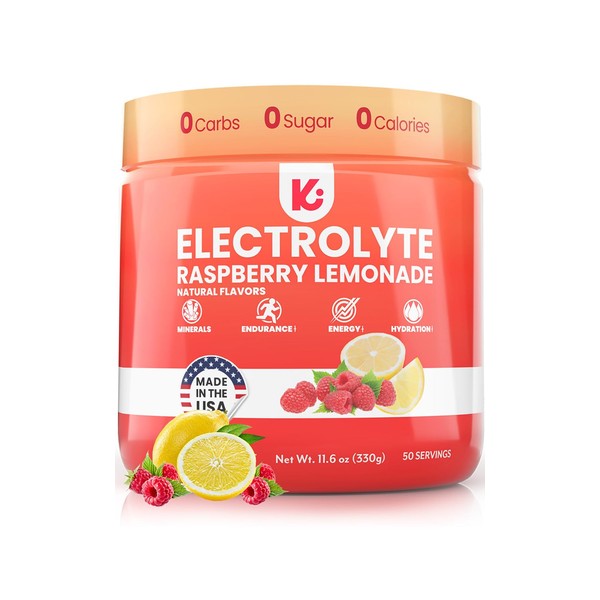 Keppi Keto Electrolytes Powder | Raspberry Lemonade 50 Serves | Keto Electrolytes Powder No Sugar | Electrolytes Mix Easily - Electrolytes Powder, Keto Electrolytes, Sugar Free.