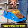 Monster Jam Mini Freestyle Flip Arena Playset and Storage with