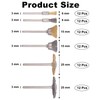 Rocaris 72 Pack Wire Wheel Brushes Set, Brass and Steel