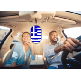 GLÜCKSBLATT premium Autoparfüm Duft Flag Greece Flagge Griechenland