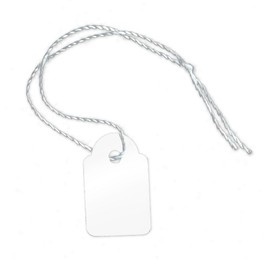 Pack of 100 Tags Labels 15x24 mm IT-3 Price Labels Thread Jewellery Label with String Tag Pricing Tags Card Label [H 1524 °F]