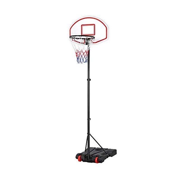 Topeakmart 5.2-7 ft Height-Adjustable Removable Basketball Hoop System w/ 29