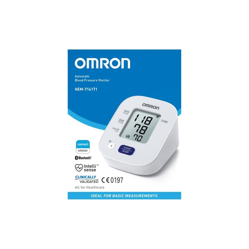 Omron HEM-7141T1 Bluetooth Blood Pressure Monitor – Upper Arm Automatic