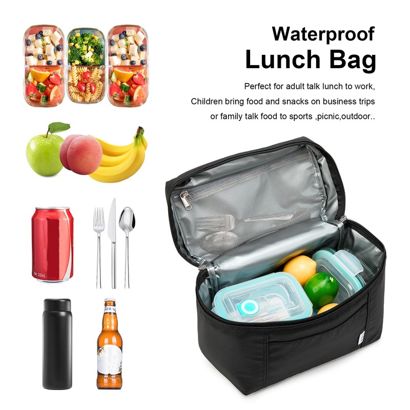 NOL Natural Organic Lifestyle Reusable Lunch Bags for Adults Lightweight