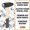 Picard Blacksmith Hammer 1250g – German Short Pattern, Hand-Forged, Powder-Coated