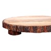 GoCraft Mango Wood Pedestal Stand – Rustic Decorative Riser for