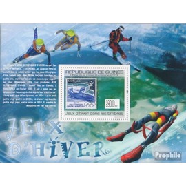 Guinea miniature sheet 1776 (complete. issue) unmounted mint/never hinged ** MNH 2009 Winter Games on Stamps (Stamps for collectors) Winter sports (skiing/ice hockey/bobsleigh ...)