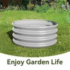 2PCS 2x2x1Round Galvanized Raised Garden Bed Kit Outdoor,Garden Bed for