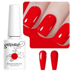 Vishine 8ml Neon Red Orange Soak Off UV LED Gel Polish Manicure Salon DIY L258