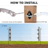 10 Pack Plastic Electric Fence Gate Handle, Insulated Plastic Hook,