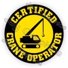 Unbranded/Generic 3pack Certified Crane Operator Hard Hat Stickers Decals Bucket Truck Boom Lift