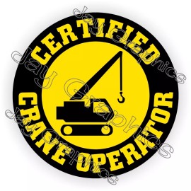 Unbranded/Generic 3pack Certified Crane Operator Hard Hat Stickers Decals Bucket Truck Boom Lift