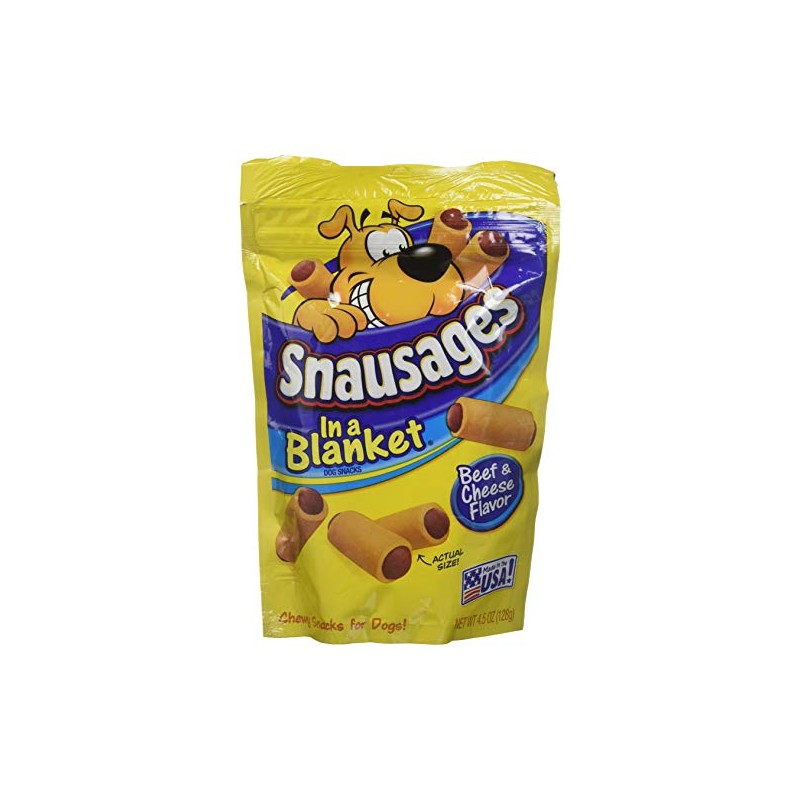 Snausages in Blanket Dog Snacks Beef & Cheese Flavor 4.5