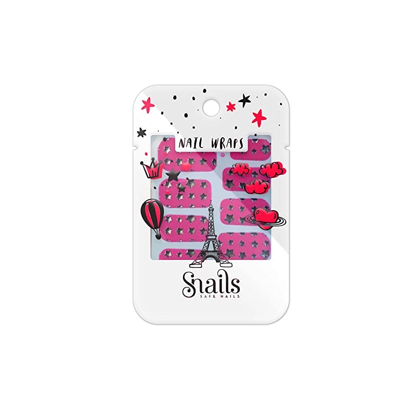 Snails 30002302 Nail Wrap Pink Stars