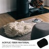 TEHAUX 10 Rolls Latch Hook Rug Yarn, Black Yarn Bundles,