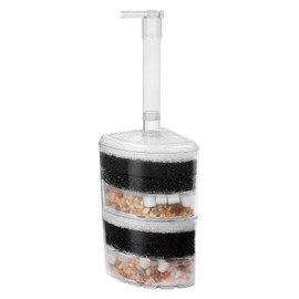 AQUANEAT Sponge Filter, Aquarium Air Driven Corner Filter Sponge for Fry Shrimp Nano Fish Tank