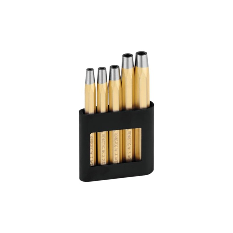 Rennsteig R445 100 0 Octagonal Rivet Setter Set, 0 V,