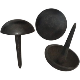 Generic Rustic 1 inch Large Head Brass Nails Oil Rubbed Bronze 16 Pack