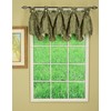Today's Curtain Madison Reversible Button Valance 20" L, Sage