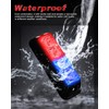 YM E-Bright 2-Pack Red Blue Dual Colors 4 LED Car