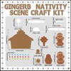 Chunful 24 Sets Gingerbread Nativity Scene Craft Kit Christmas Paper