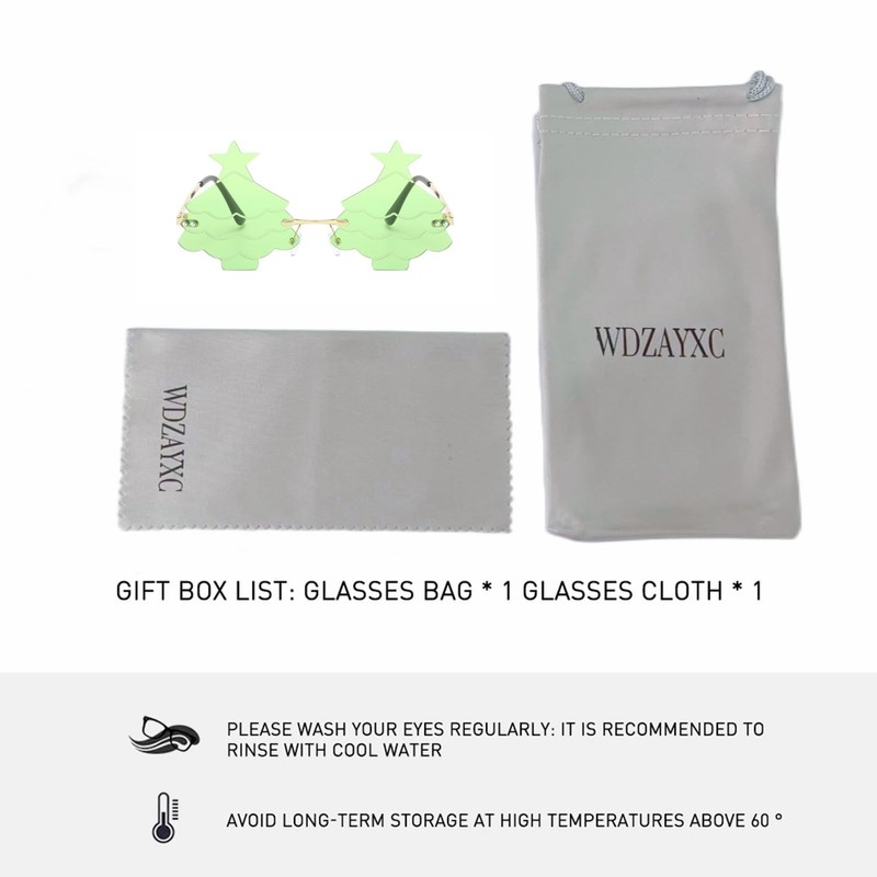 WDZAYXC Tree Shape Sunglasses for Parties, Stylish Tree Shape Sunglasses