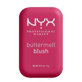 NYX Professional Makeup, Buttermelt Blush Tono Butta Than Before, 5gr - Rubor cremoso en polvo infusionado con manteca de karité, mango y almendras, dura hasta 12H, no se desvanece, fórmula vegana