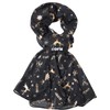 GFM Women's Christmas Scarf (CHRISSCF), Chris-2-kl-black