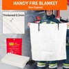 FATOK Kitchen Fire Blanket for Home Safety 2 Pack Emergency