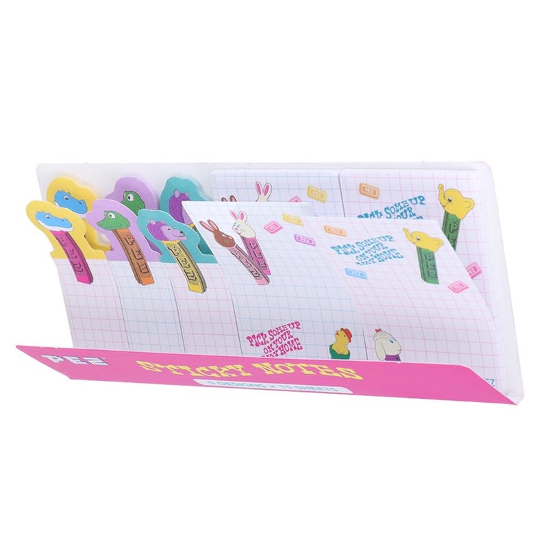 Sunstar Stationery S2841843 PEZ Sticky Notes, Die-Cut Slim, A-Pattern