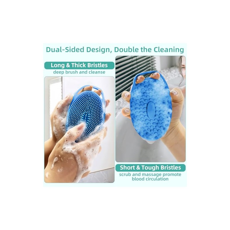 Depurador Corporal Silicona Unidades Limpiador Doble Cara Hombres Mujeres Baño