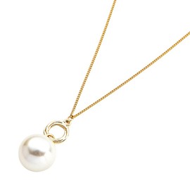 Cream Dot Necklace, Women's Popular, Long Chain, Pearl, Free Adjustable, Ring, Circle, Metal