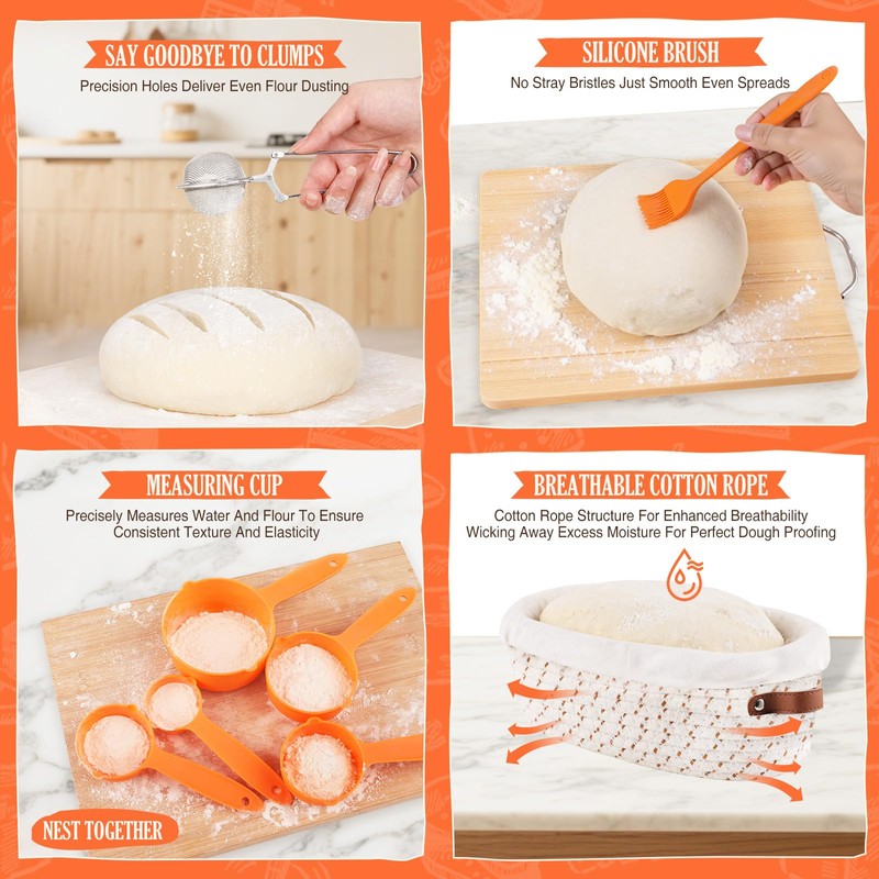 Sourdough Starter Kit, Sourdough Bread Baking Supplies, Sour Dough Starter