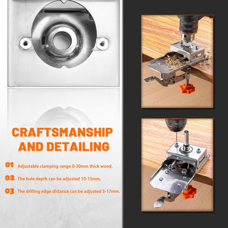 S Charnier Drilling Template Concealed Hinge Jig Alloy Cup Style