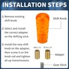 INFINAUTO Car Shift Knob, 10cm Universal for Automatic and Manual