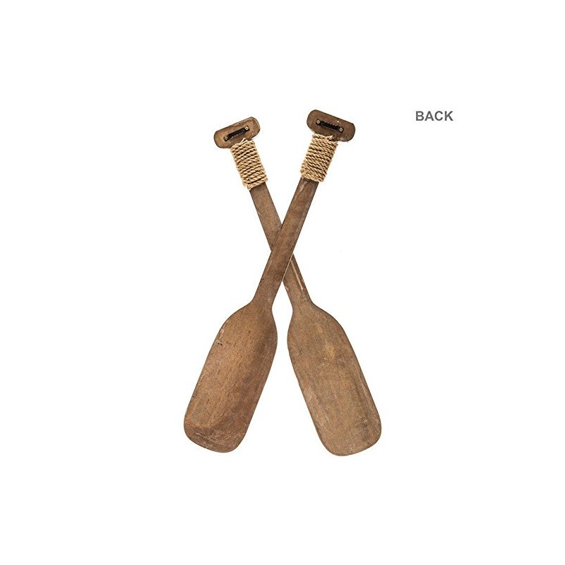 K&N41 Indoor Décor Blue & White Wooden Twin Oar Wall